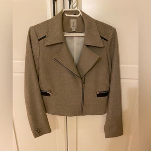 Like new size S polyester, wool, viscose moto jacket by Tristan. Worn twice